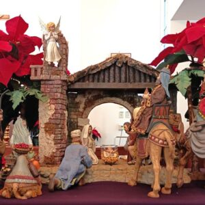 St. Timothy's Nativity Scene, The coming of our lord.